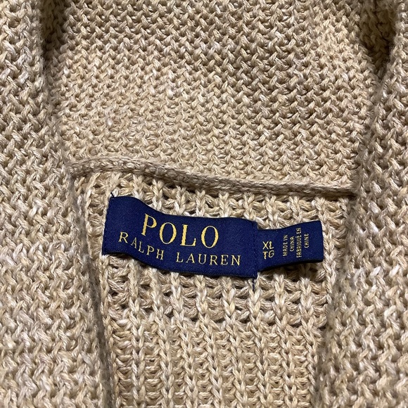 Polo Ralph Lauren Shawl Cardigan Sweater XL - Picture 2 of 8
